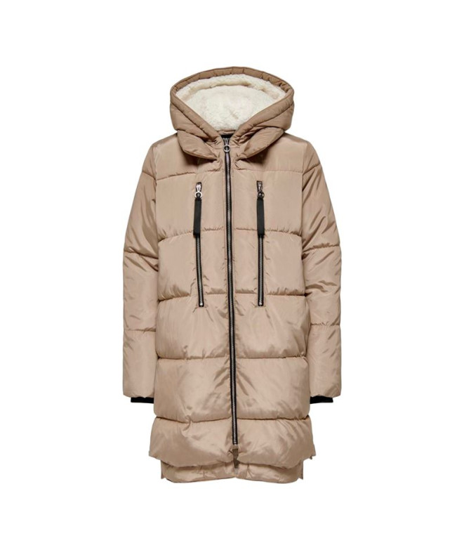 Casaco Only nora Casaco comprido Puffer Cc Louça Mulher