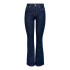 Pantalón Only Onlwauw Flared Rinse Gua030 Dark Blue Denim Mujer