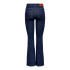 Pantalón Only Onlwauw Flared Rinse Gua030 Dark Blue Denim Mujer