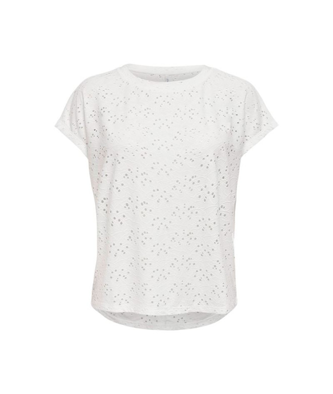 Camiseta Apenas Onlsmilla Cloud Dancer Mulher