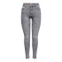Calça Only power Mid Push Up Azg937 Grey Denim Mulher