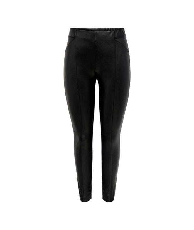 Calça Only jessie Fauxleather Preto Mulher