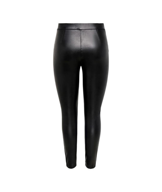 Calça Only jessie Fauxleather Preto Mulher