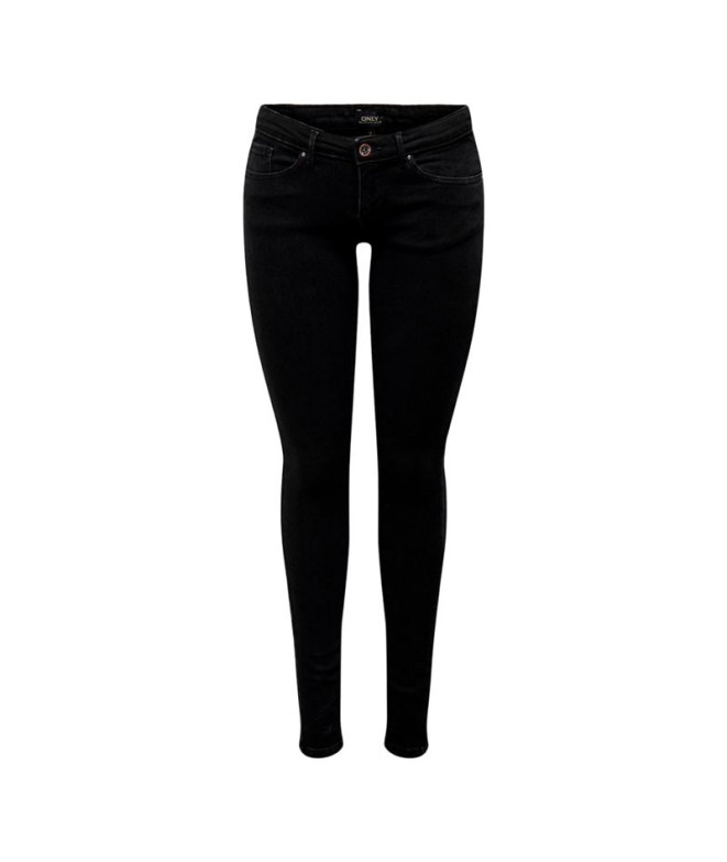 Calça Only coral SlPower Azg3659 Black Denim Mulher