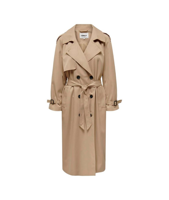 Casaco Only chloe Trenchcoat Double B. Tannin Mulher