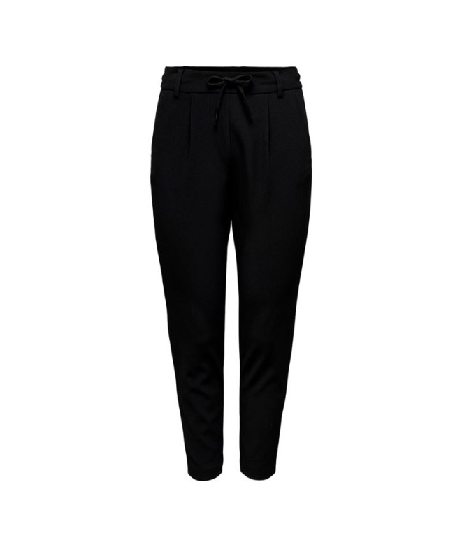 Pantalon Only poptrash-Sally Easy Mw Rib Noir Femme