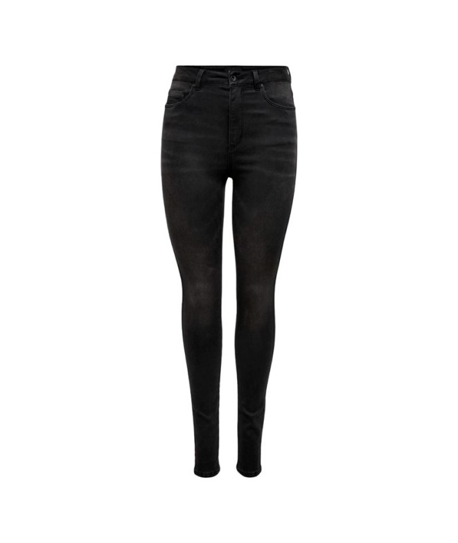 Calça Only royal Bj13963 Black Denim Mulher