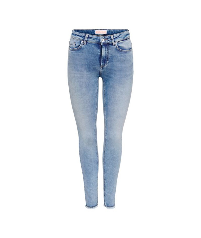 Calça Only Onlblush Mid Medium Blue Denim Mulher