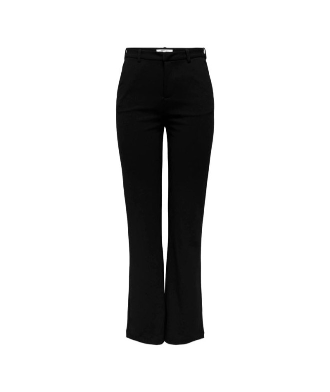 Calça Only raffy-Yo Life Mid Str Tlr Preto Mulher