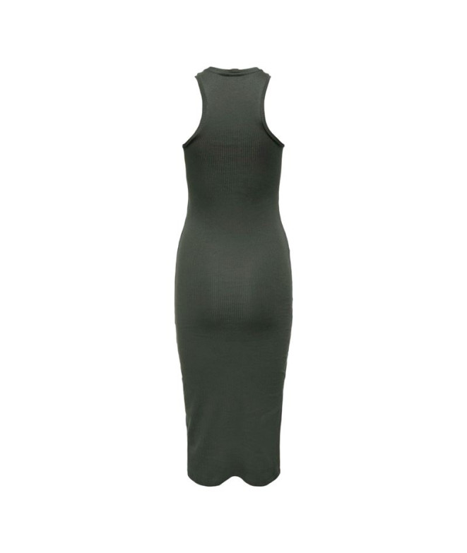 Vestido Only Onlbelfast S/L Midi Dress Jrs Noos...