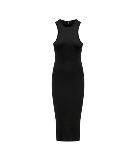 Vestido Only Onlbelfast S/L Midi Dress Jrs Noos Black
