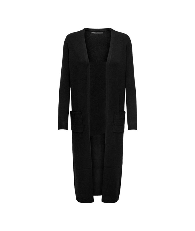 Sudadera Only lesly Long Cardigan Black Mujer