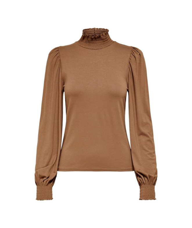 Camiseta Only elva Smock Nn Toasted Coconut Mujer
