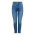 Calça Only Onlemily Stretch Cro571 Denim Azul Médio Mulher