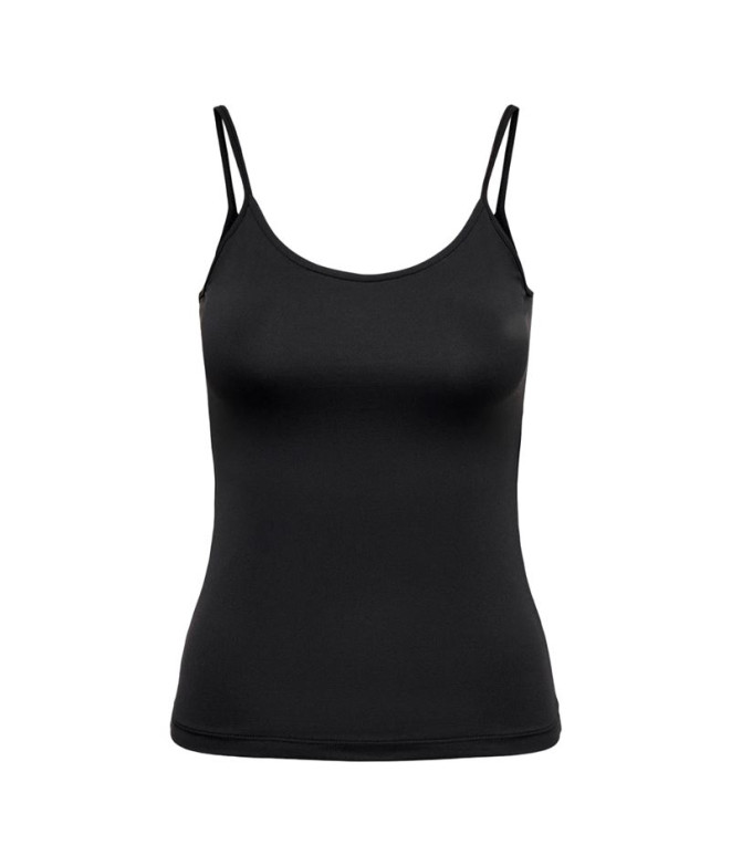 Camiseta Only ea S/L New Singlet Preto Mulher