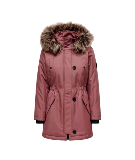 Casaco Only Onliris Fur Inverno Rosa Marrom Mulher Casaco Only Onliris Fur Inverno Rosa Marrom Mulher