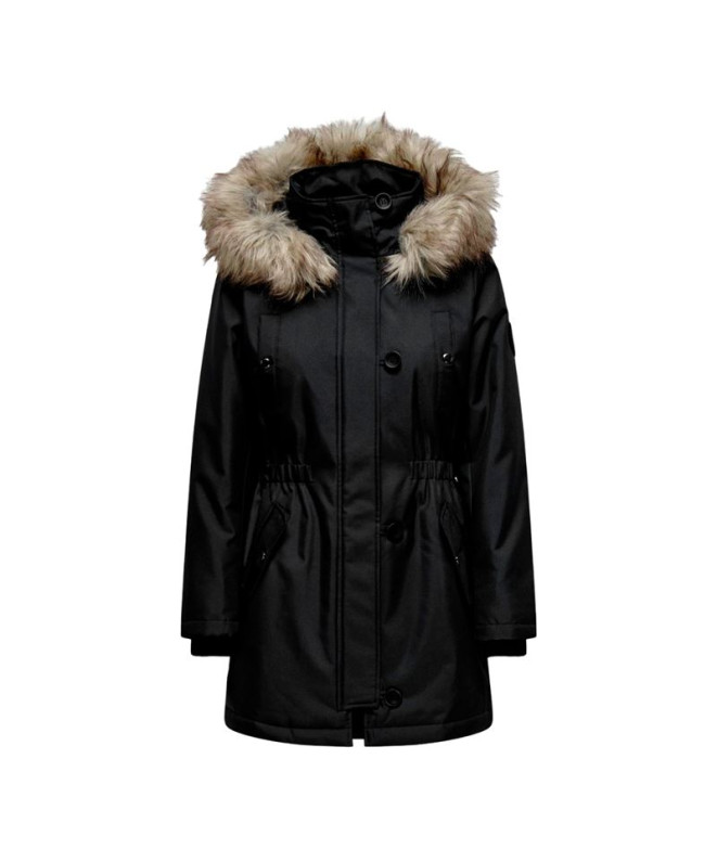 Casaco Only iris Fur Winter Life Cc Preto Mulher