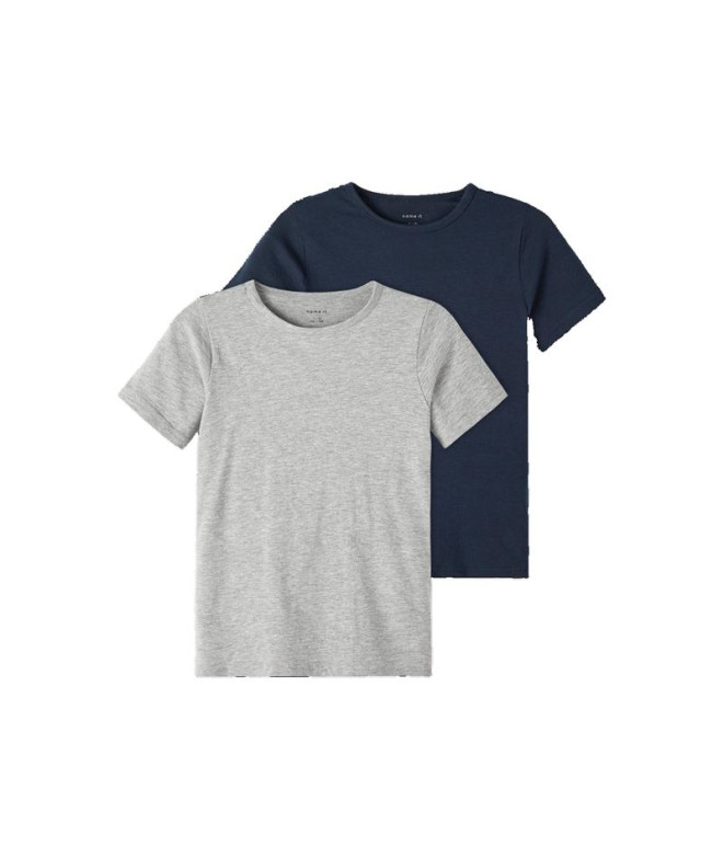 T-shirt Nom du produit mt- Slim 2P Dark Sapphire Enfant