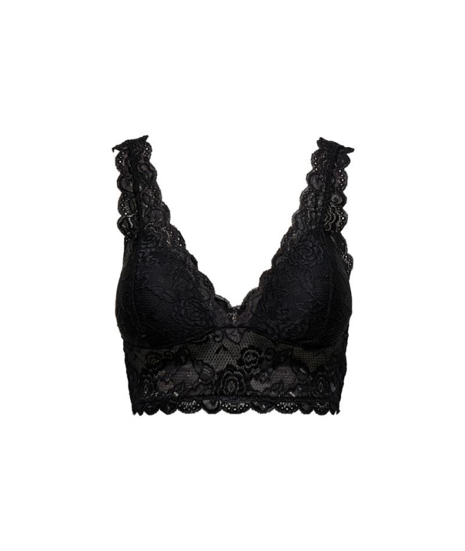 Sujetador Only Onlchloe Lace Black Mujer