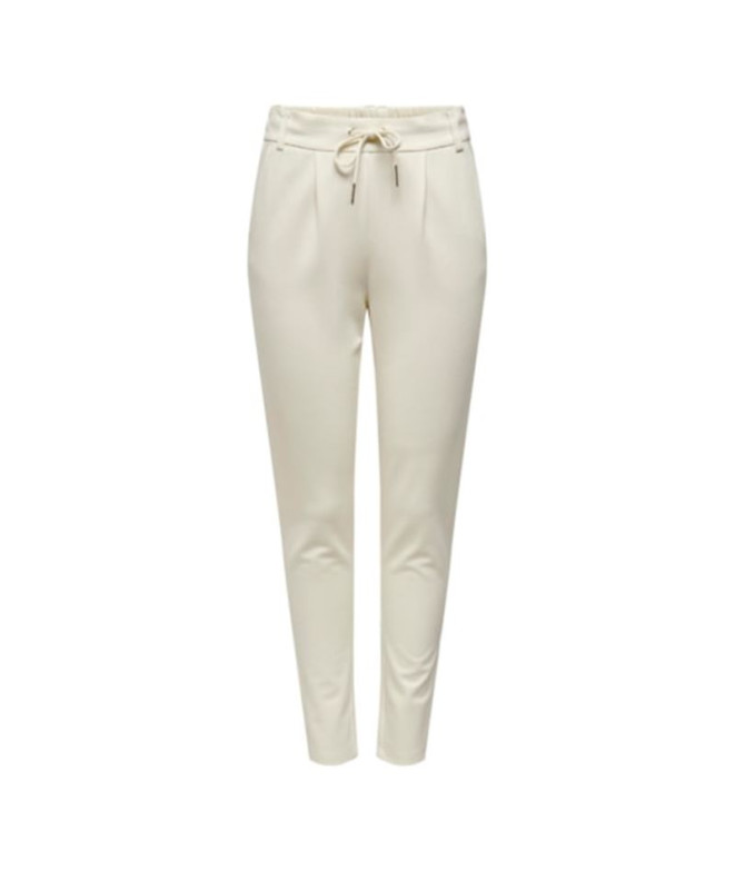 Pantalon Only poptrash Life Easy Col Cloud Dancer Femme