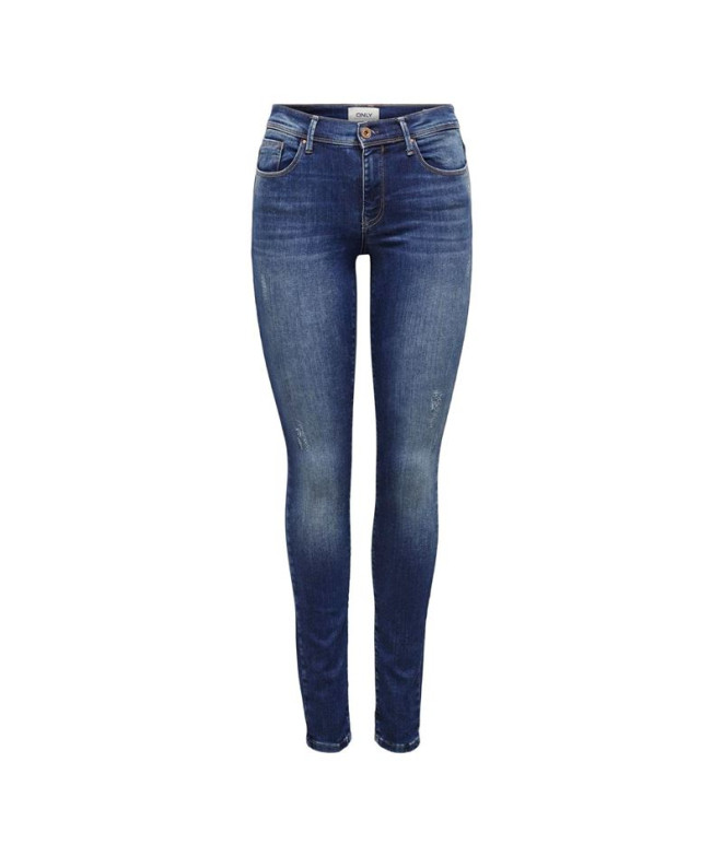 Jeans Only shape Reg Jeans Skinny Fit Dark Blue Denim Femme