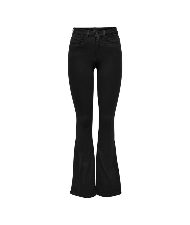 Vaqueros Only royal High et Flare 600 Black Mujer