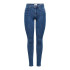 Vaqueros Only power Mid Push up Jeans Skinny Dark Blue Denim Mujer