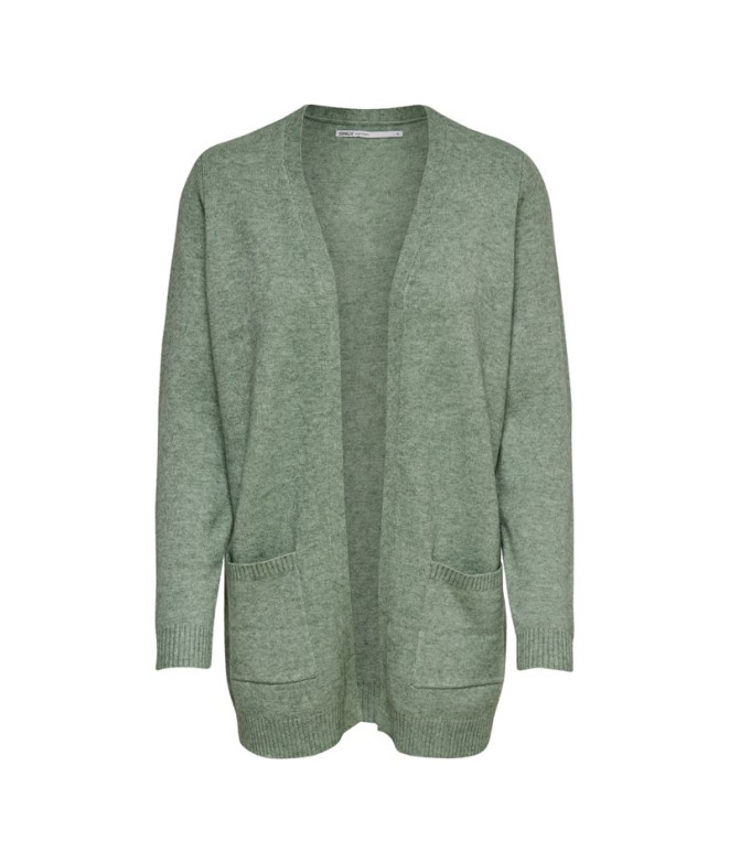 Moletom Only Onllesly Open Cardigan Basil Mulher