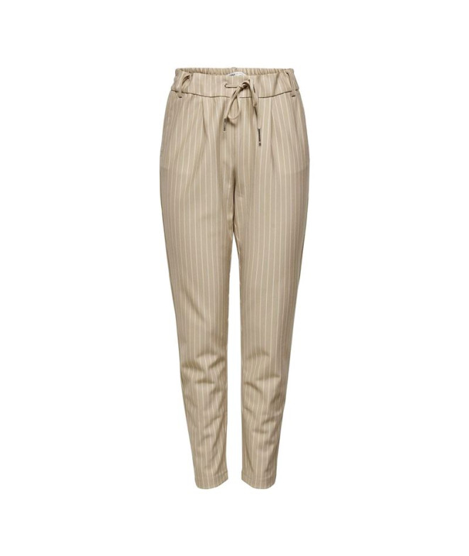 Calça Only poptrash Easy Rush Stripe Humus Mulher