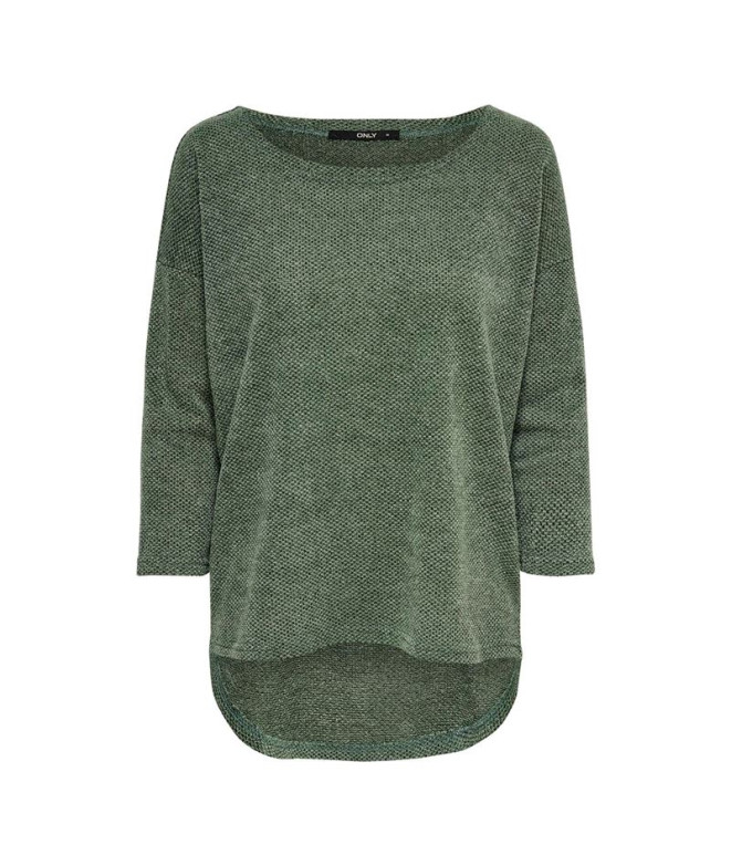 T-shirt Only Onlalba 3/4 Bay Green Femme