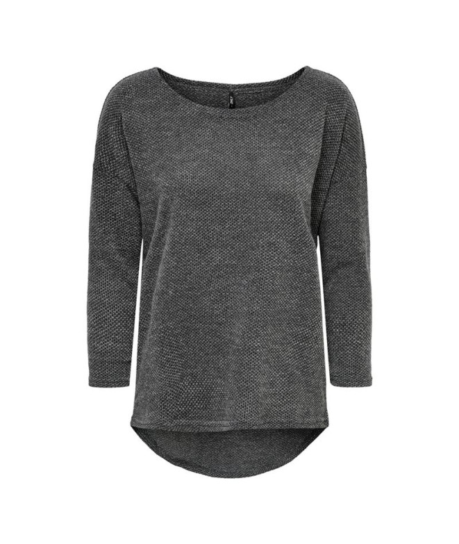 T-shirt Only alba 3/4 Gris foncé Femme