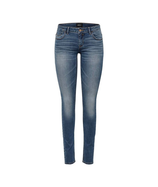 Jeans Only Coral Superlow Jeans Skinny Dark Blue Denim Femme