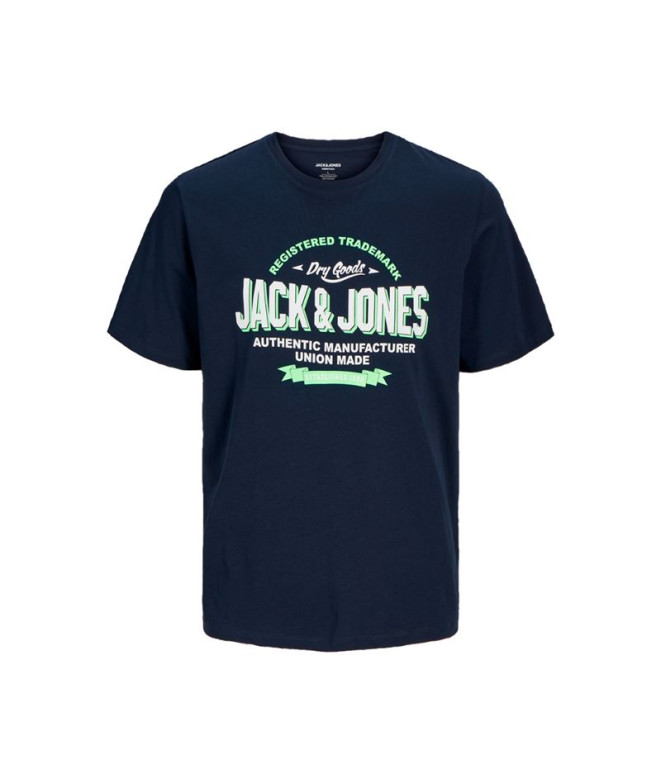 Camiseta Jack and Jones elogo O- 2 Col Navy Blazer Homem