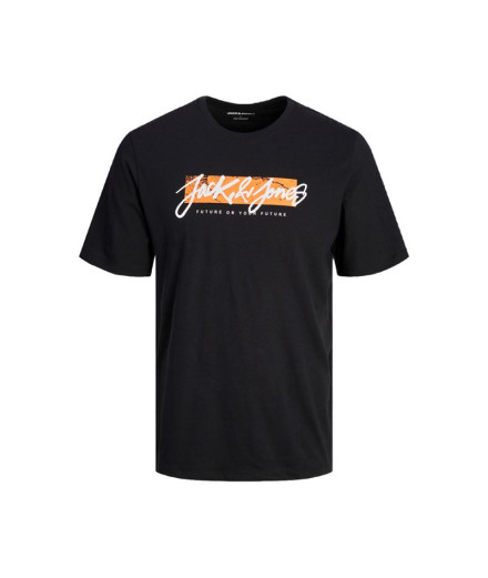 Camiseta Jack and Jones tiley Crew Black Hombre