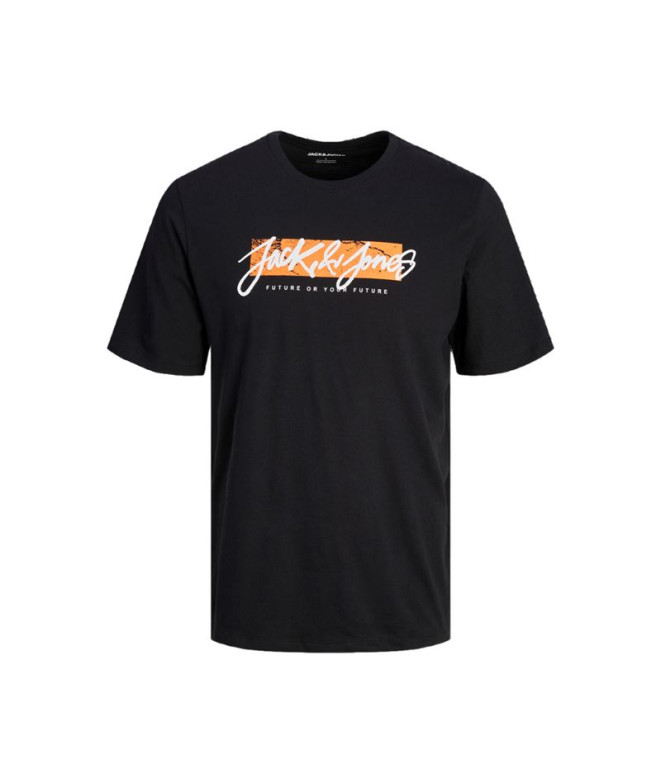 Camiseta Jack and Jones tiley Crew Black Hombre