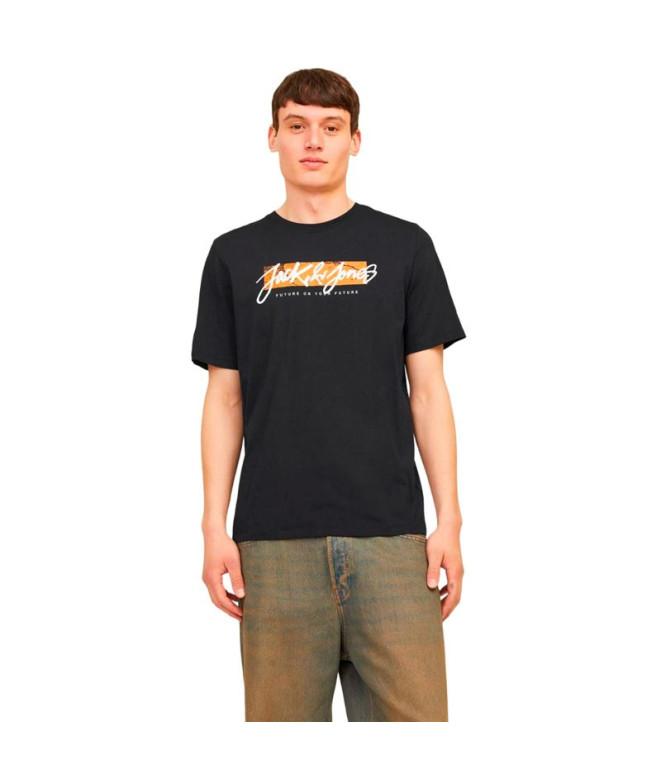 T-shirt Jack and Jones tiley Crew Noir Homme
