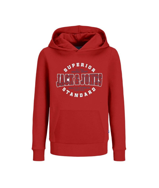 Sudadera Jack and Jones elogo 2 Col 24/25 Red Ochre Infantil
