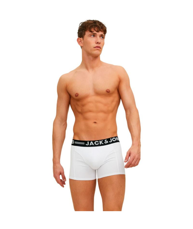 CaleçonPack Homme Jack & Jones Sense 3- Blanc