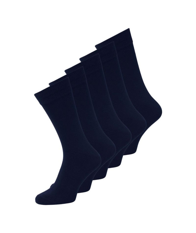 Chaussettes Pack Jack and Jones Jacjens 5 Navy Homme