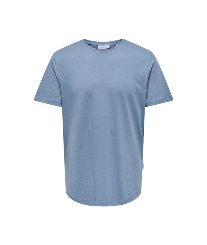 Camiseta Only & Sons matt Longy Hombre Flint Stone