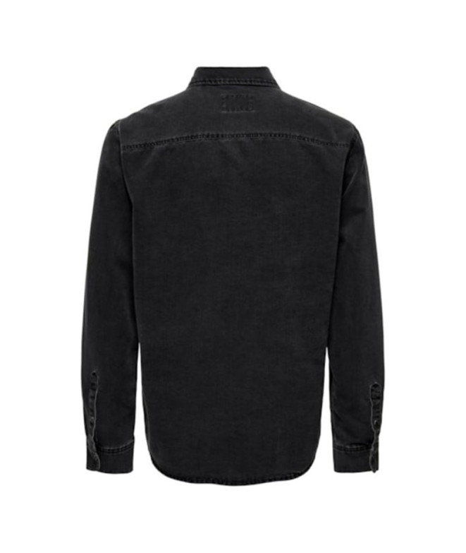 Chemise Only & Sons bane 3247 Denim Gris Foncé...