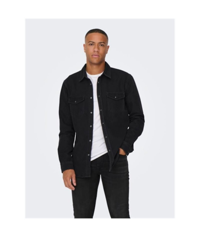 Chemise Only & Sons bane 3247 Denim Gris Foncé...