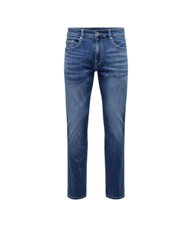 Calças de ganga Only & Sons Onsloom Slim M. Blue 6756 Blue Denim Homem