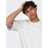 Camiseta Only & Sons millenium Ovz Bright White Homem