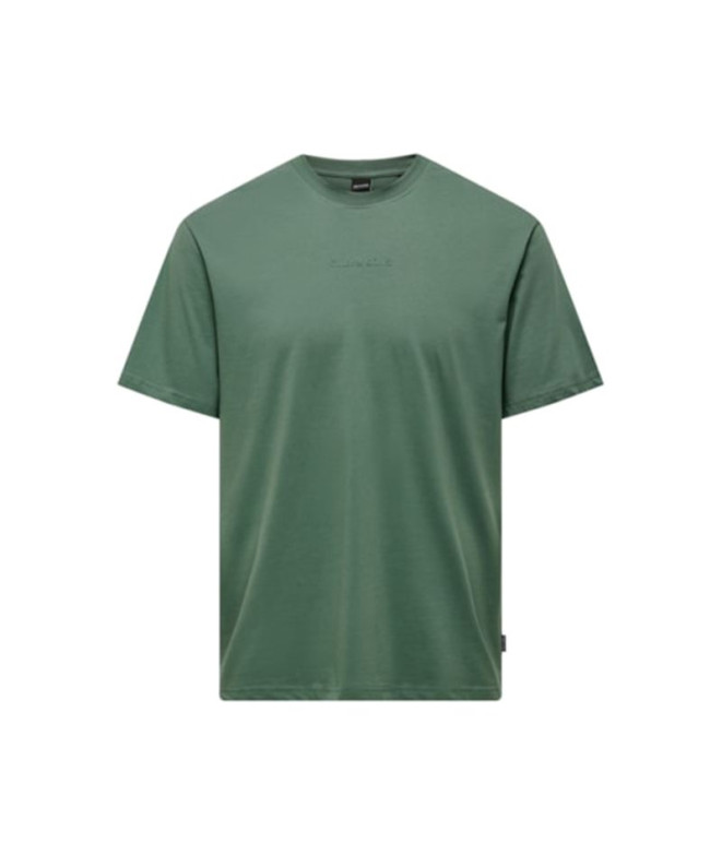 Camiseta Only & Sons levi Life Hombre Dark Forest