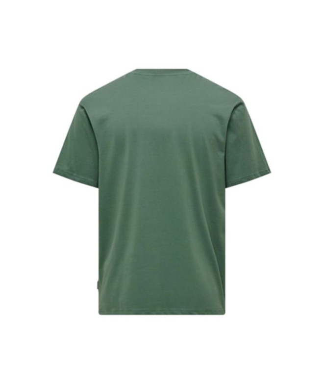 T-shirt Homme Only & Sons levi Life Dark Forest