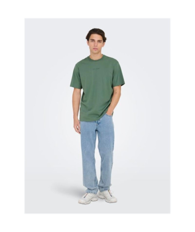 T-shirt Homme Only & Sons levi Life Dark Forest