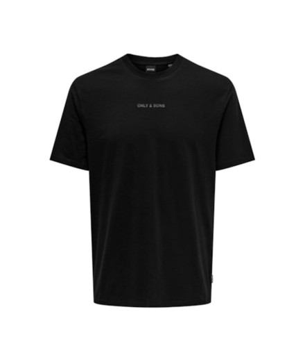 Camiseta Only & Sons levi Life Reg Text Preto Homem
