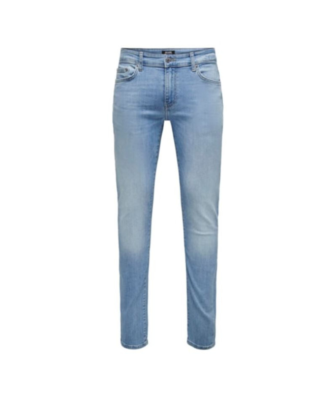 Vaquero Only & Sons loom Slim Lbd 8263 Azg Light Blue Denim Hombre
