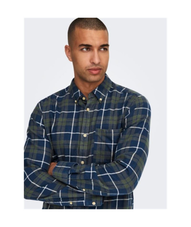 Camisa Only & Sons ralSlim Rosin Hombre